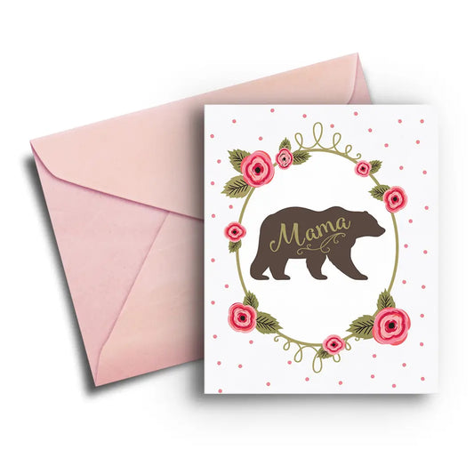 Mama Bear Mother's Day Greeting Card