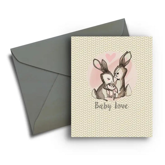 Little Bunnies Baby Card