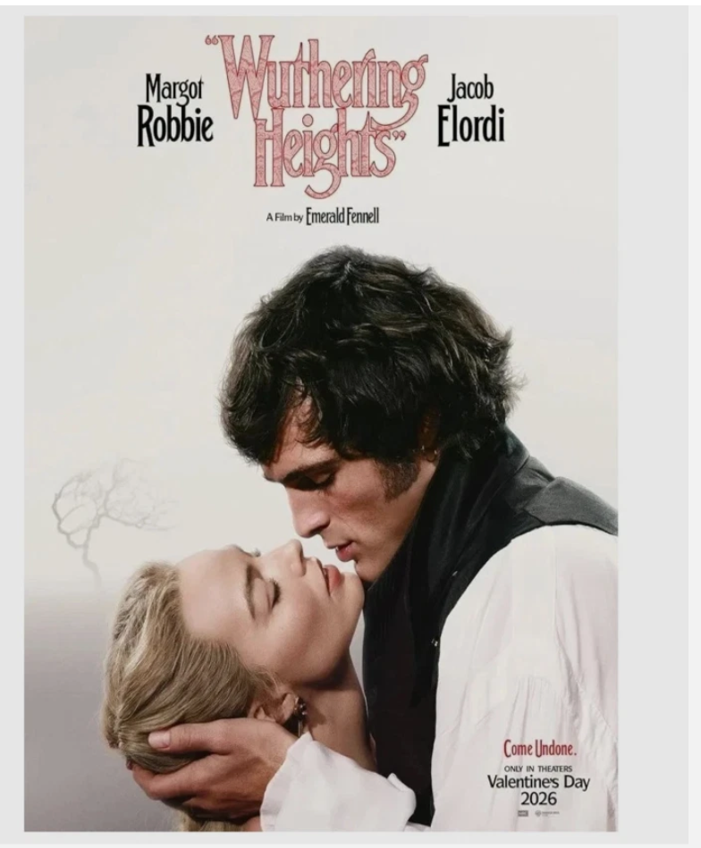 Wuthering Heights Margot Robbie Jacob Elordi 2026 Film Poster