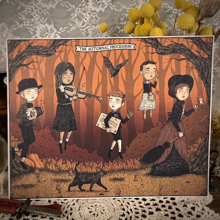Autumnal Procession 8x10 Art Print