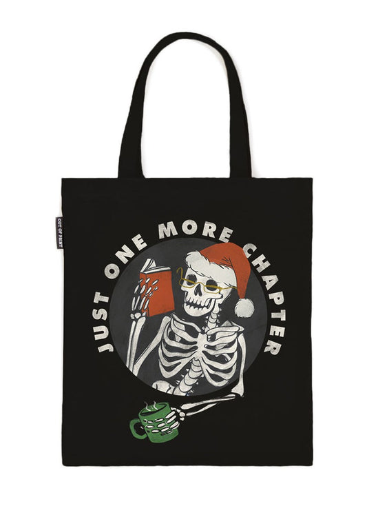 Just One More Chapter Holiday Tote Bag