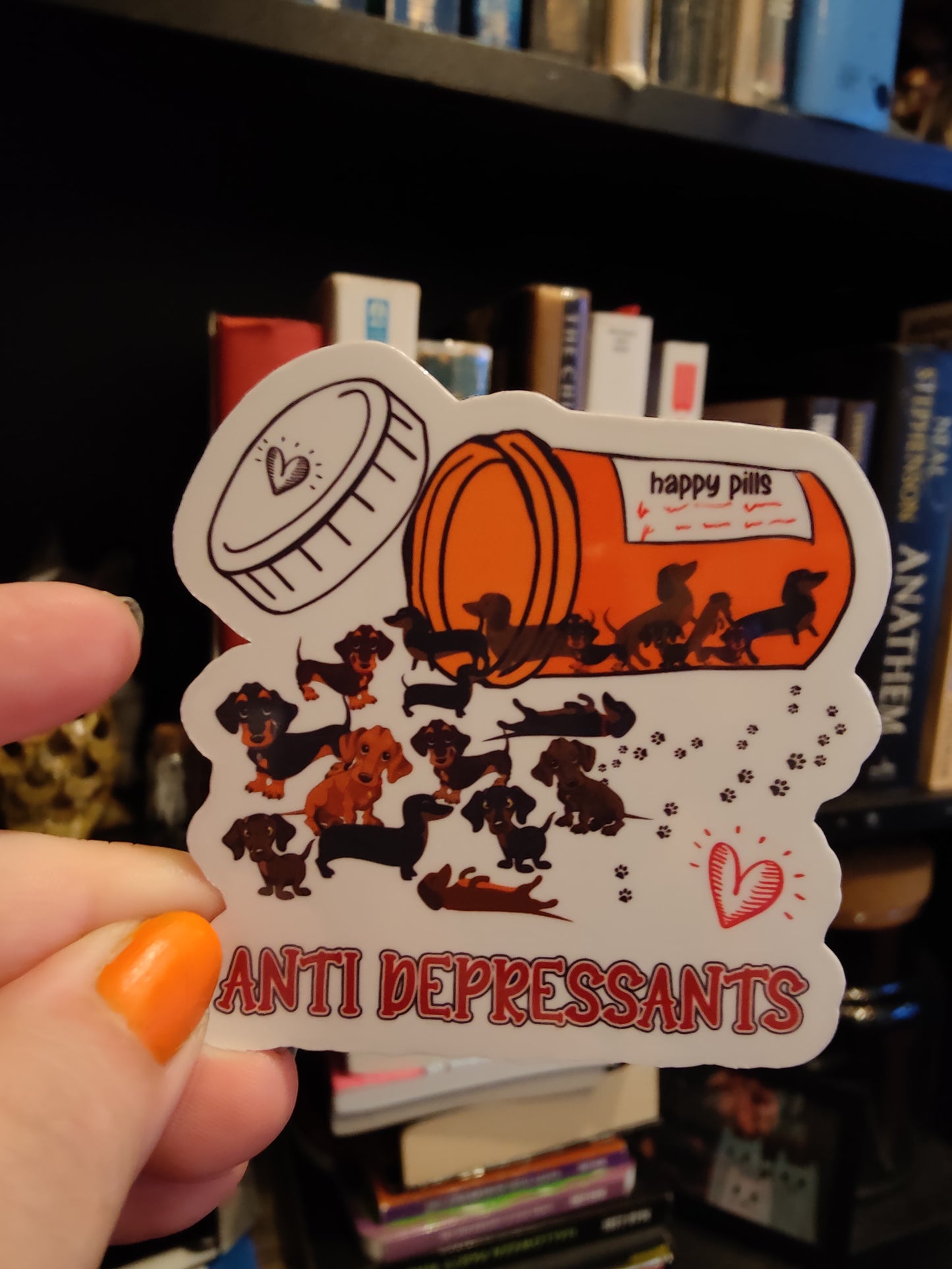 Anti Depressants Dog Sticker