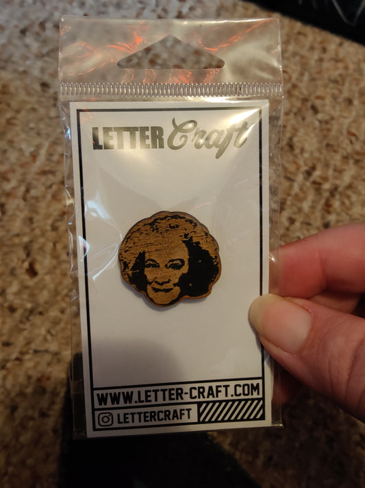 Betty White Pin