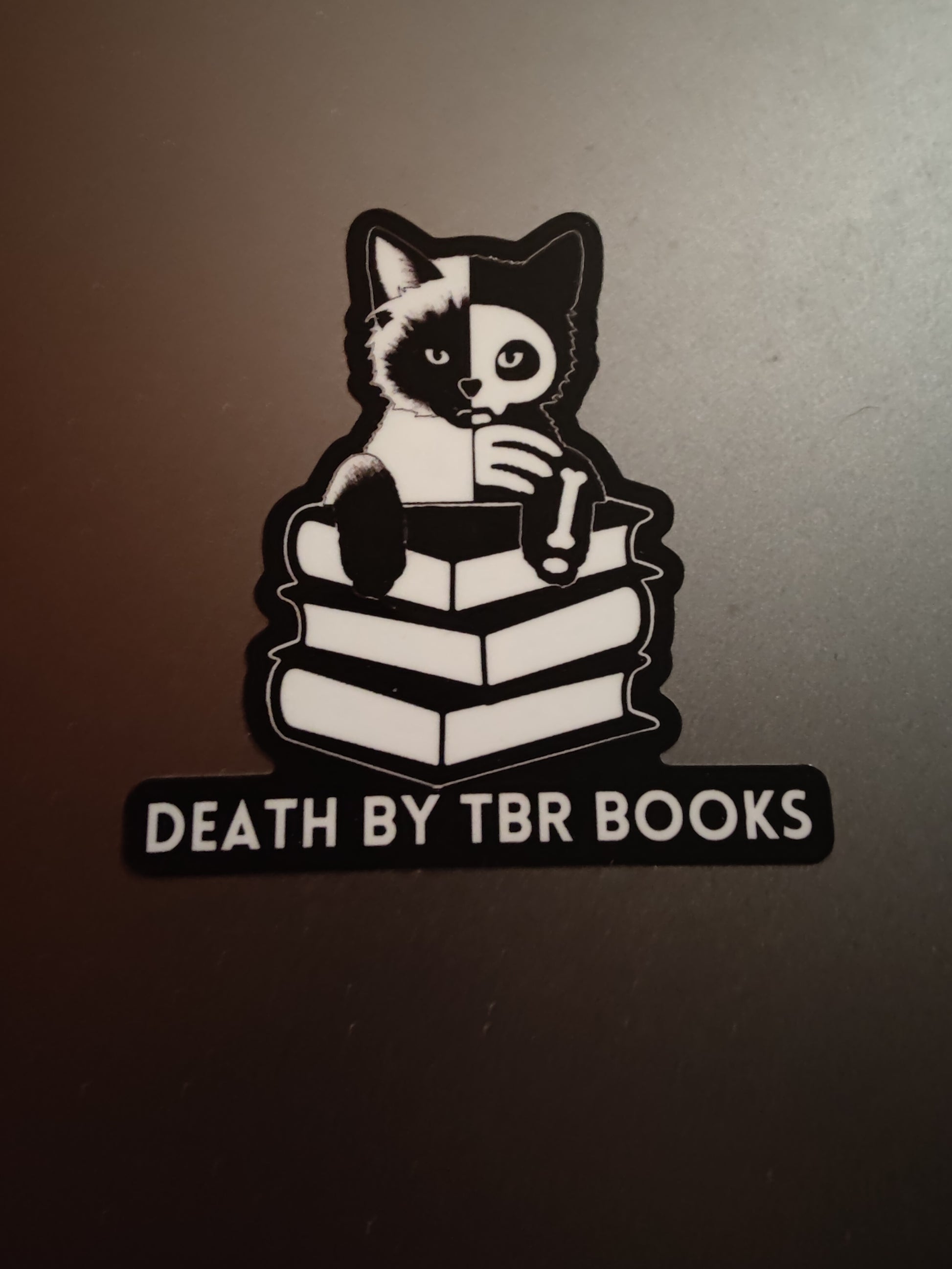 Death By TBR Books Sticker