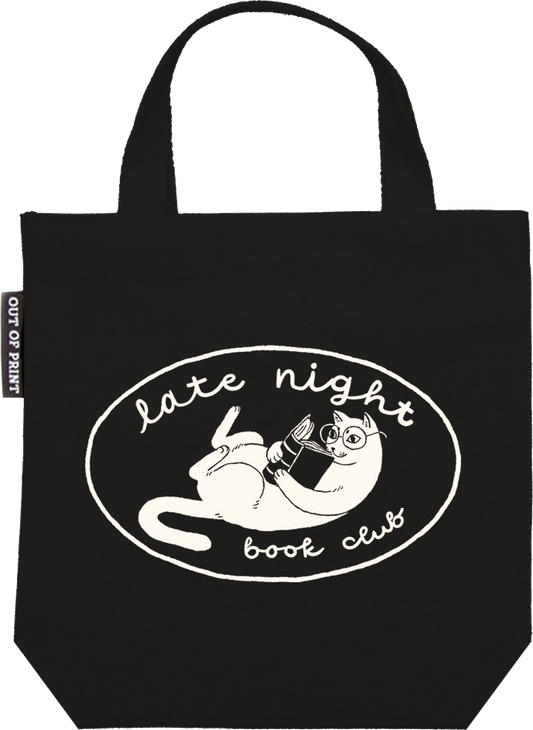 Late Night Book Club Mini Tote Bag