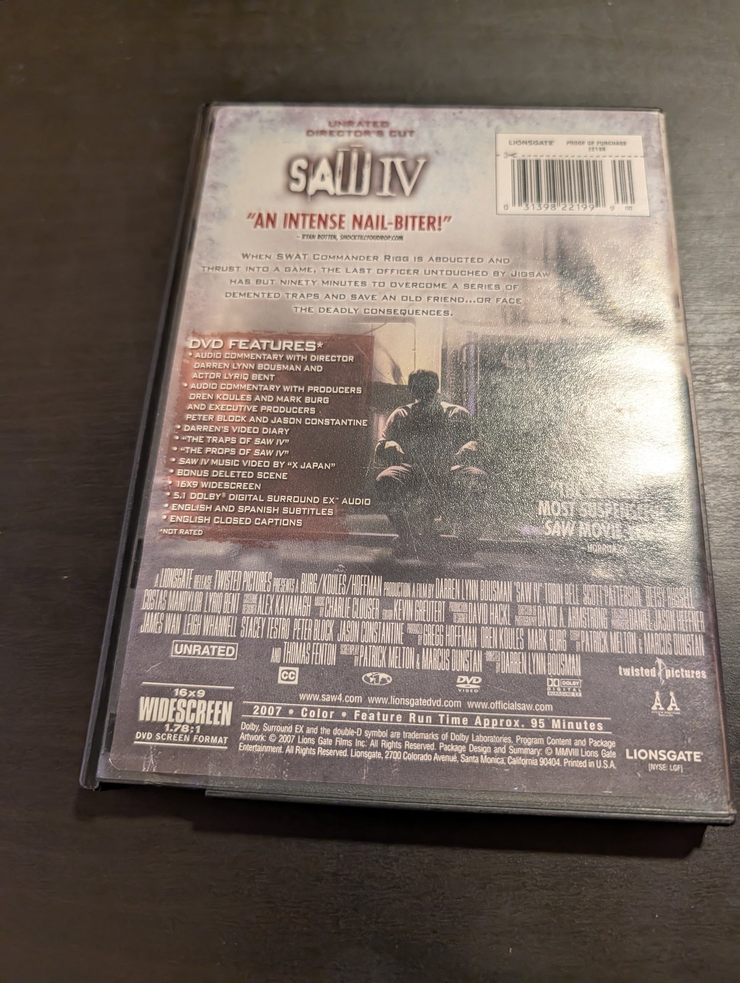 Saw IV DVD (Copy)