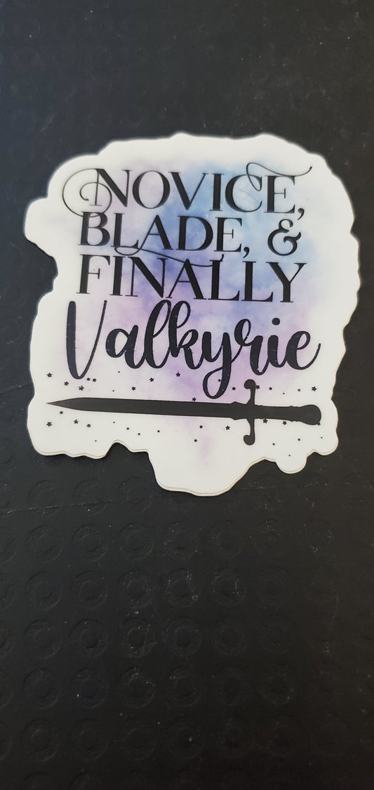 Novice & Blade & Finally Valkyrie Vinyl Decal Sticker