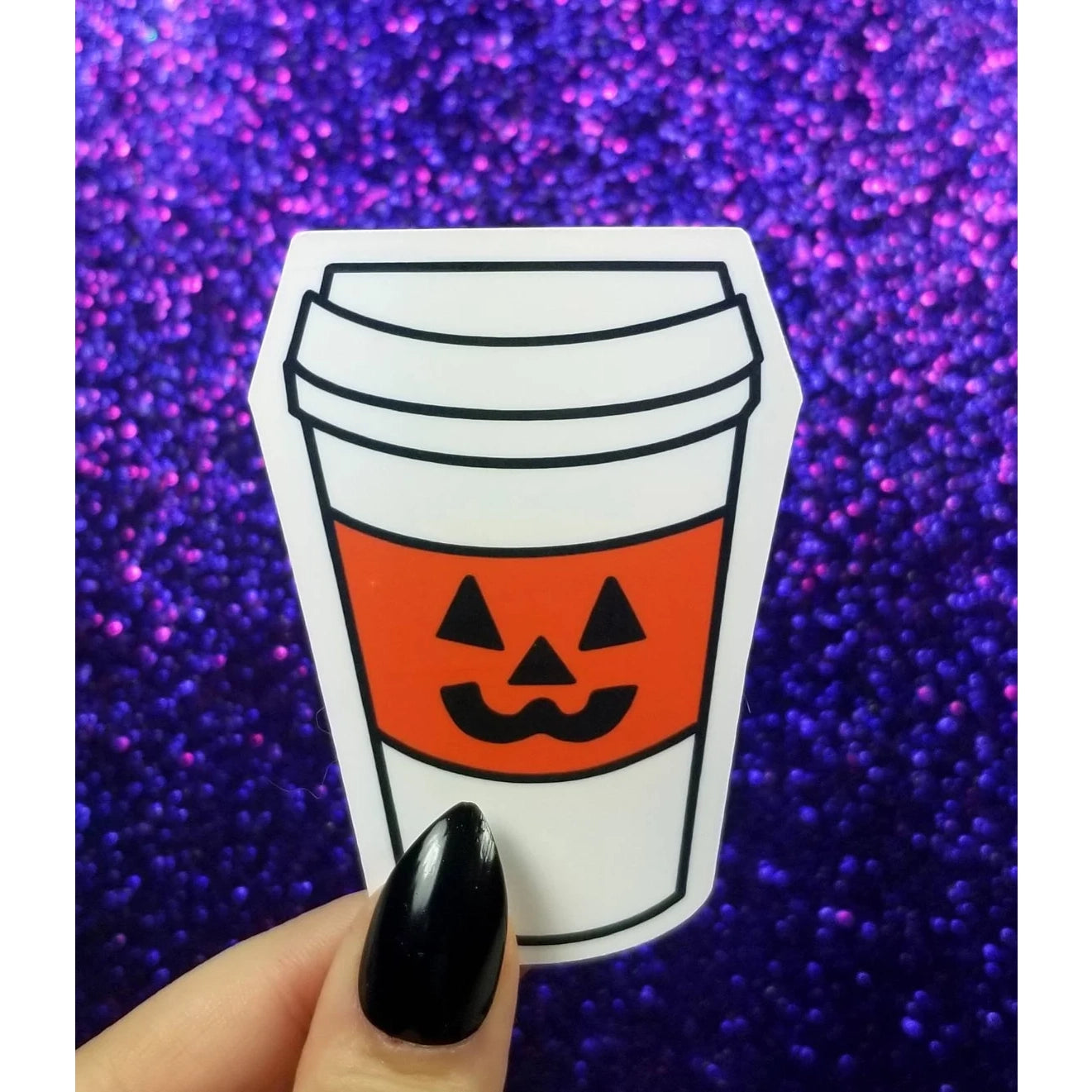 Pumpkin Spice Coffee Halloween Fall Sticker