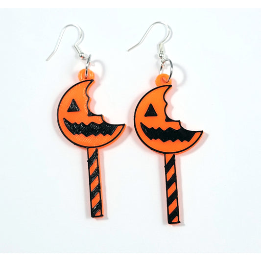 Halloween Movie Lollipop Statement Earrings 3D Printed