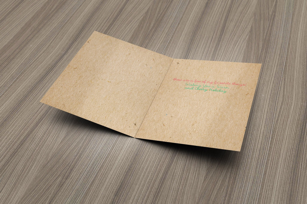 Brown Paper Packages Christmas Card