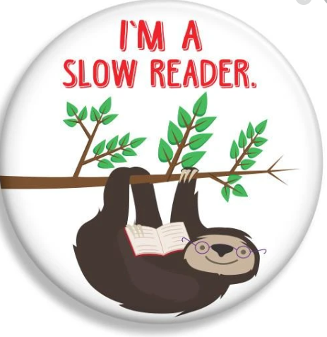 Slow Reader Sloth Magnet