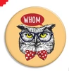 Whom Owl Button