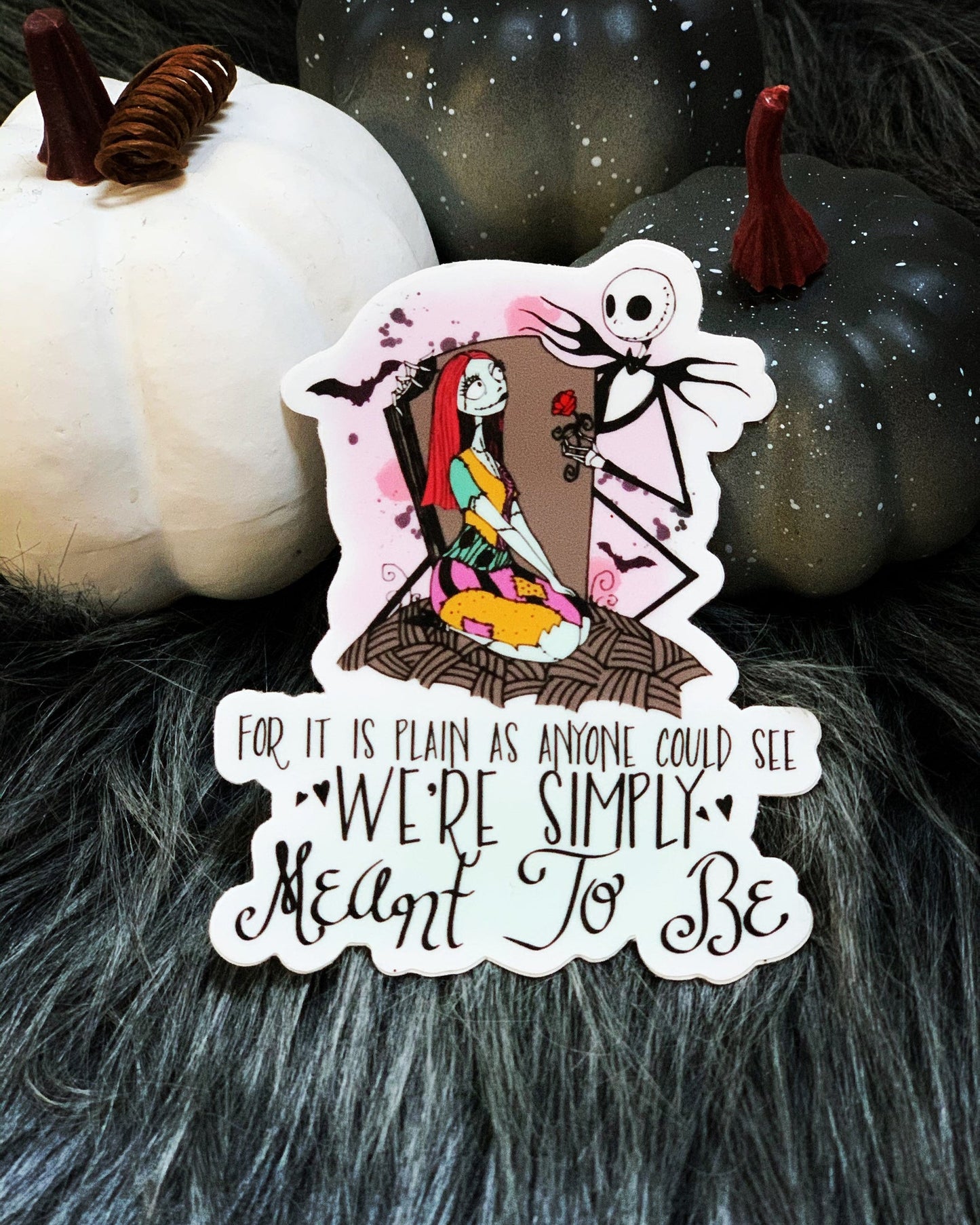 Jack and Sally The Nightmare Before Christmas Vinyl Decal Sticker