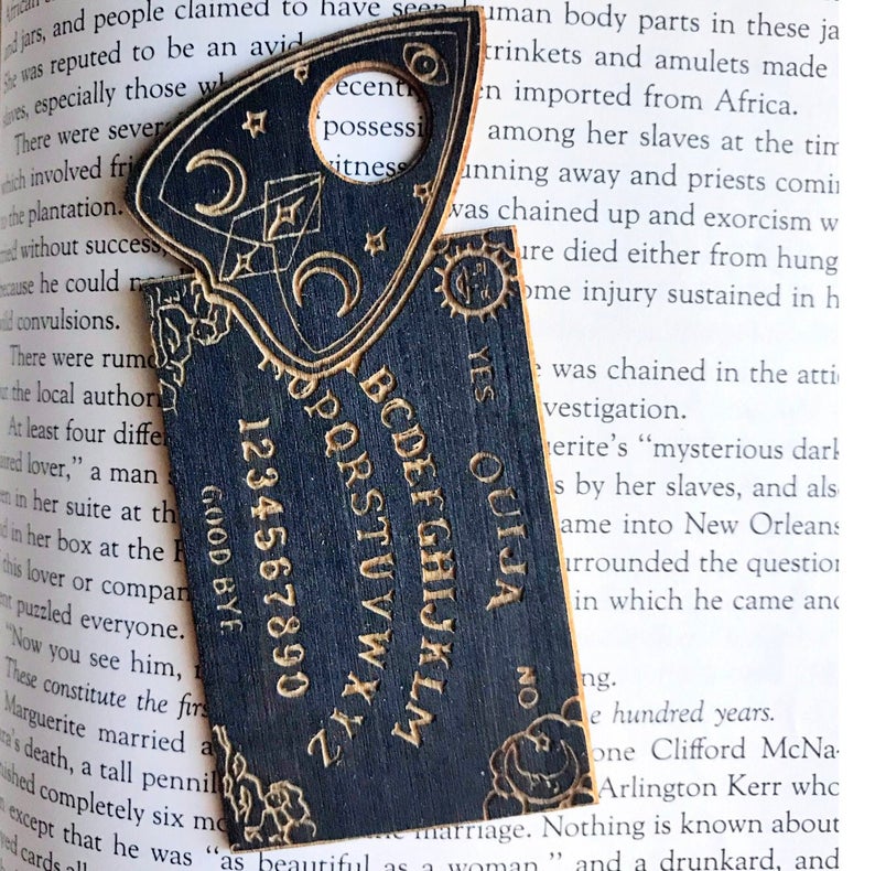 Mini 3" Planchette Board Wooden Bookmark